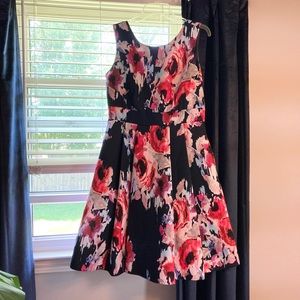 Kate Spade hazy floral open back dress